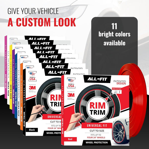 Red Rim Trim All-Fit Rim Trim – All-Fit Automotive