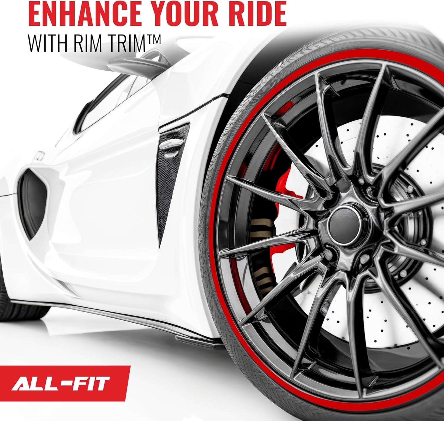 Red Rim Trim All-Fit Rim Trim – All-Fit Automotive