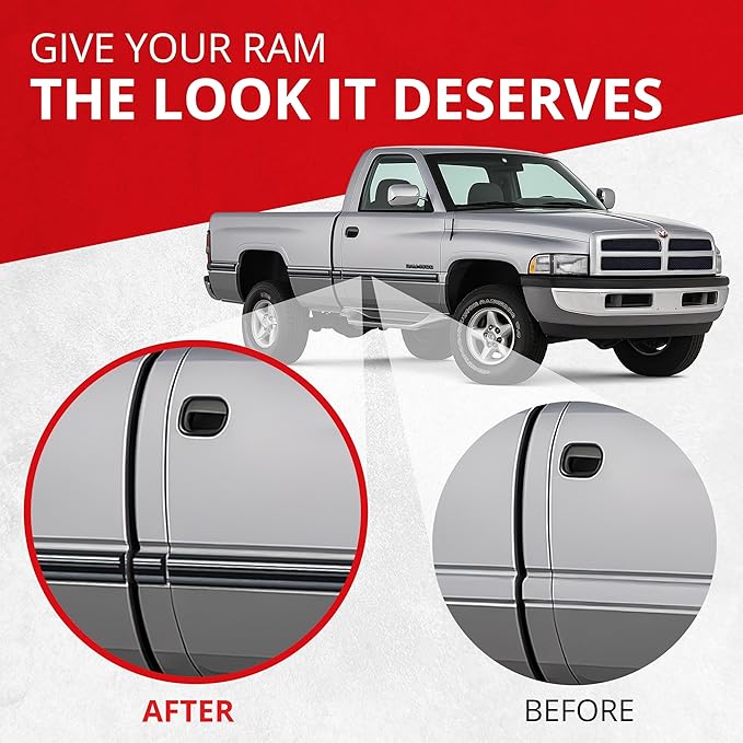 All-Fit Replacement Body Side Molding – 1994–1997 Dodge Ram BR/BE-Series, 1500, 2500, & 3500