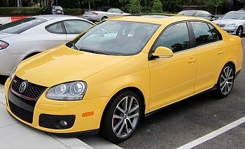 yellow Volkswagon Jetta