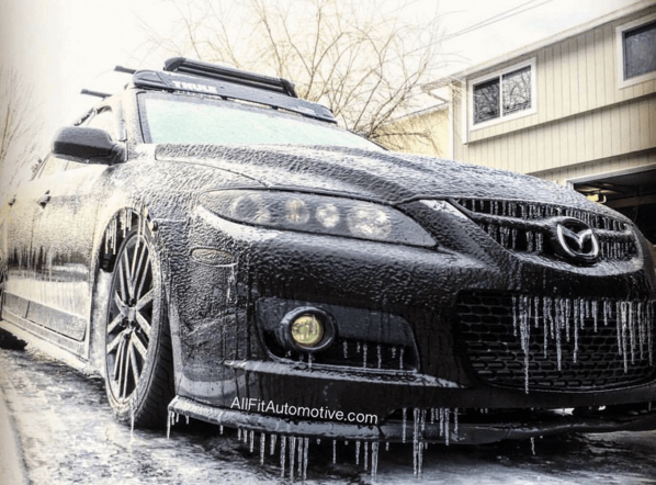Freezing Mazda Lip Kit Modification