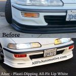 white honda prelude front bumper lip kit