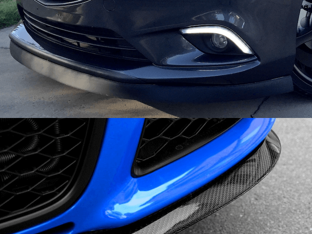EZ Lip Front Splitter – 1-inch Universal Fit Spoiler Car Accessory to  Protect and Customize Your Ride 